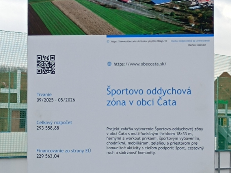 Aktuality / Športovo oddychová zóna  - Sport pihenő zóna 