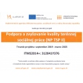 Národný projekt - Terénna sociálna práca II